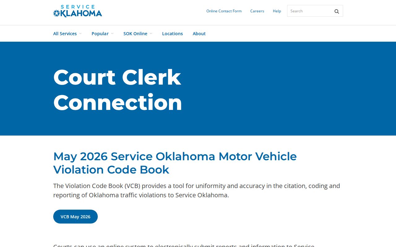 Oklahoma court reporting guidance for Greer County traffic warrant records
